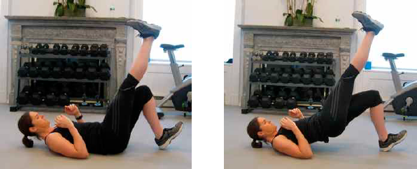 single leg glute bridge