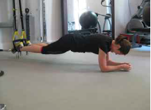 plank on trx